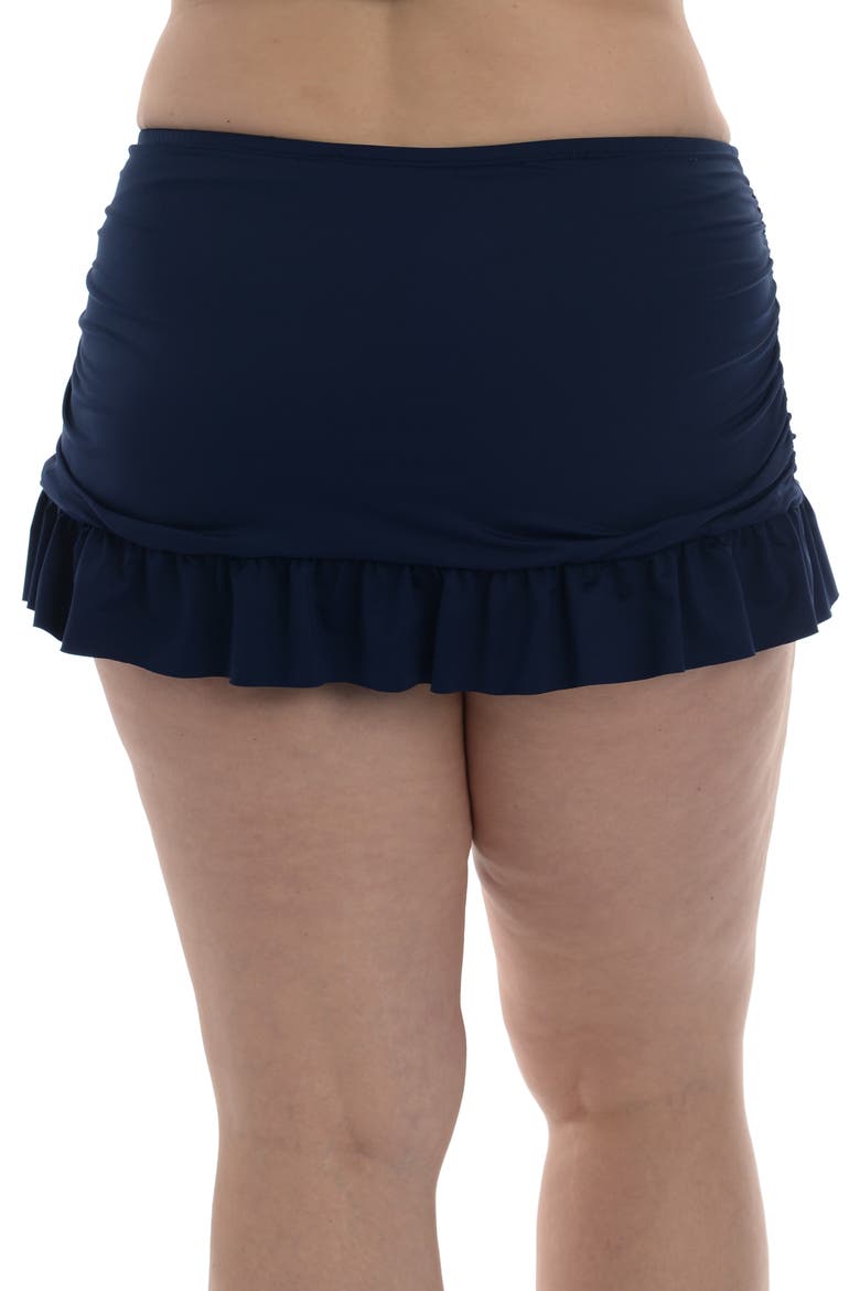 Island Goddess Skirted Bikini Bottoms, Alternate, color, INDIGO