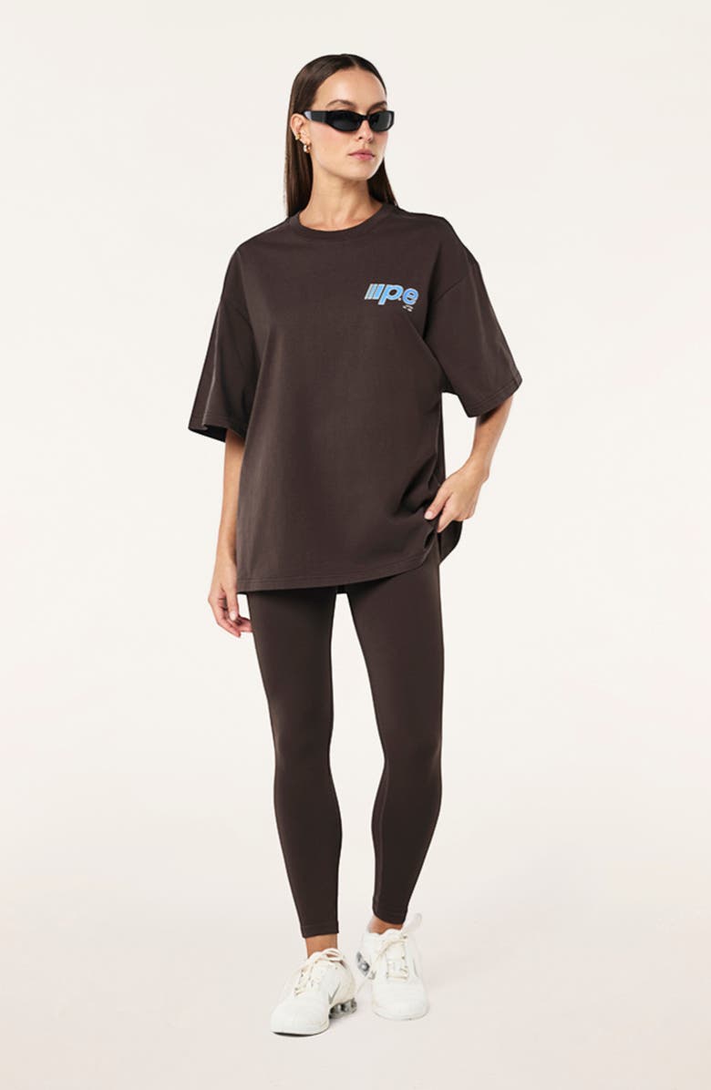 P.E Nation Preview Piping Leggings, Alternate, color, Coffee