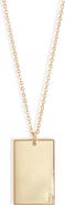 Set & Stones Goldie Initial Tag Pendant Necklace
