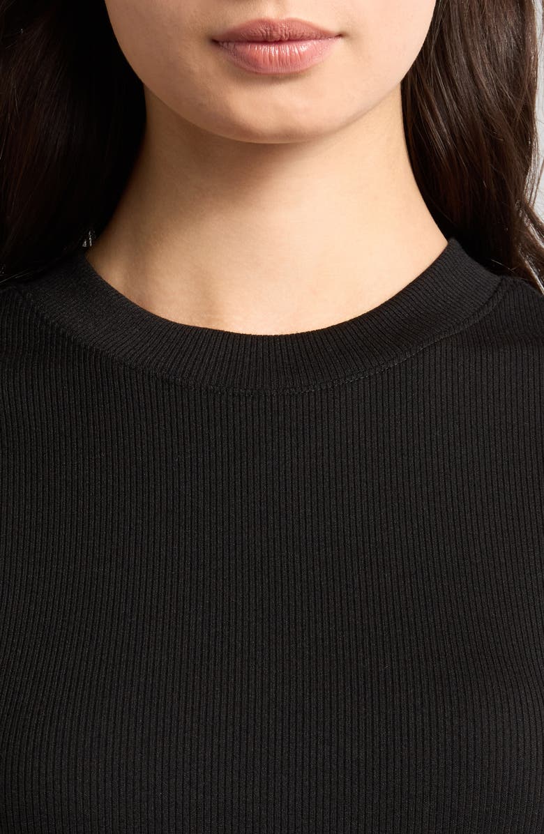 PAIGE Mollie Rib Tank, Alternate, color, Black