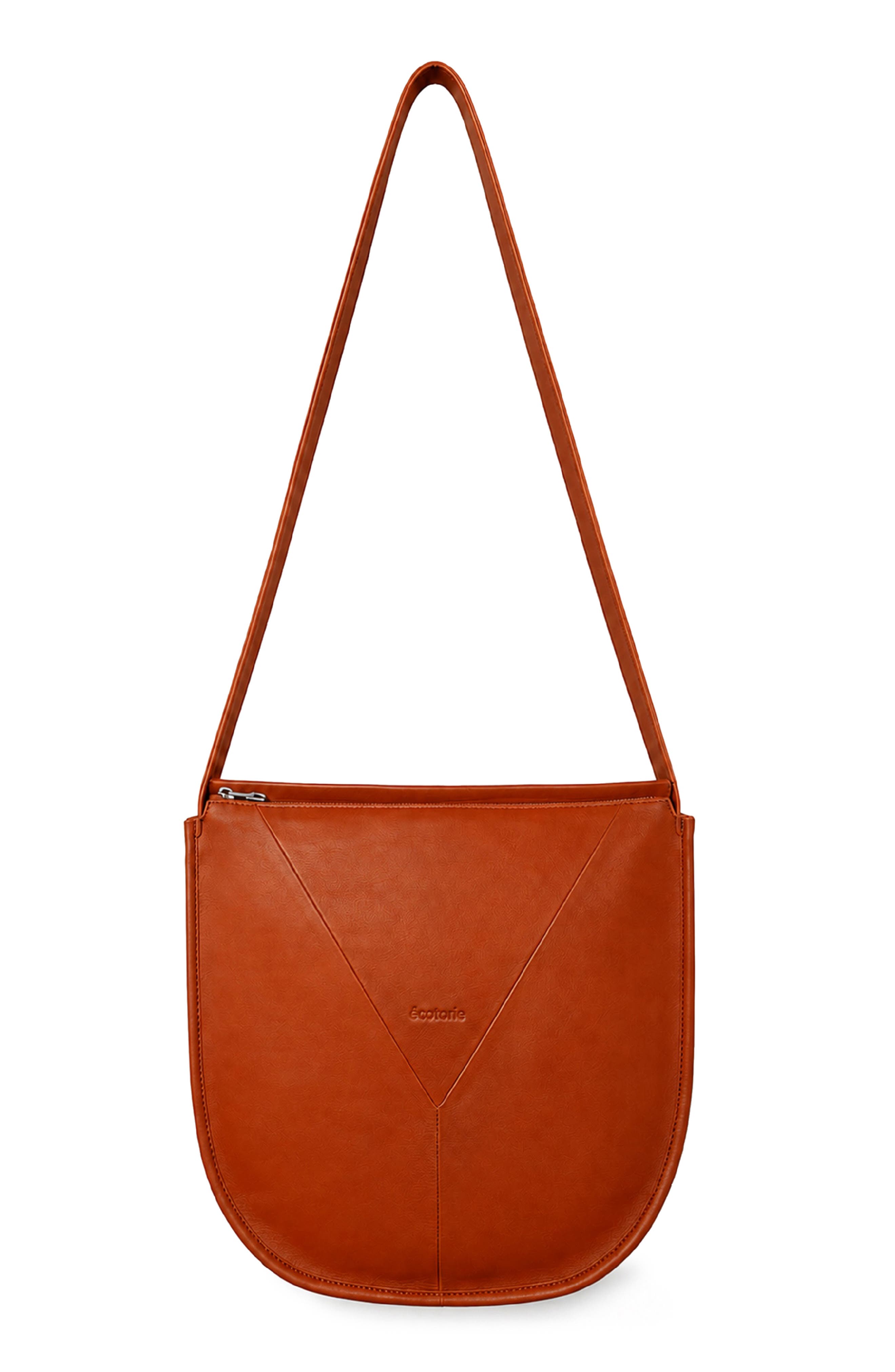 Sissy Leather Crossbody Bag, Main, color, RUST