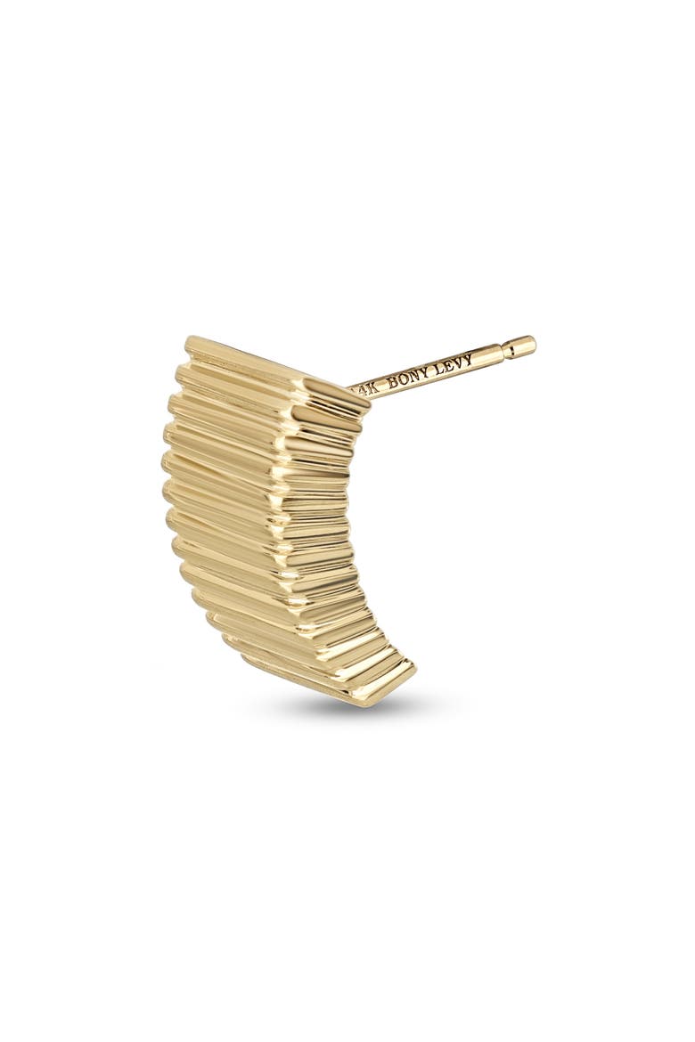 14K Gold Stud Earrings, Alternate, color, 14KY