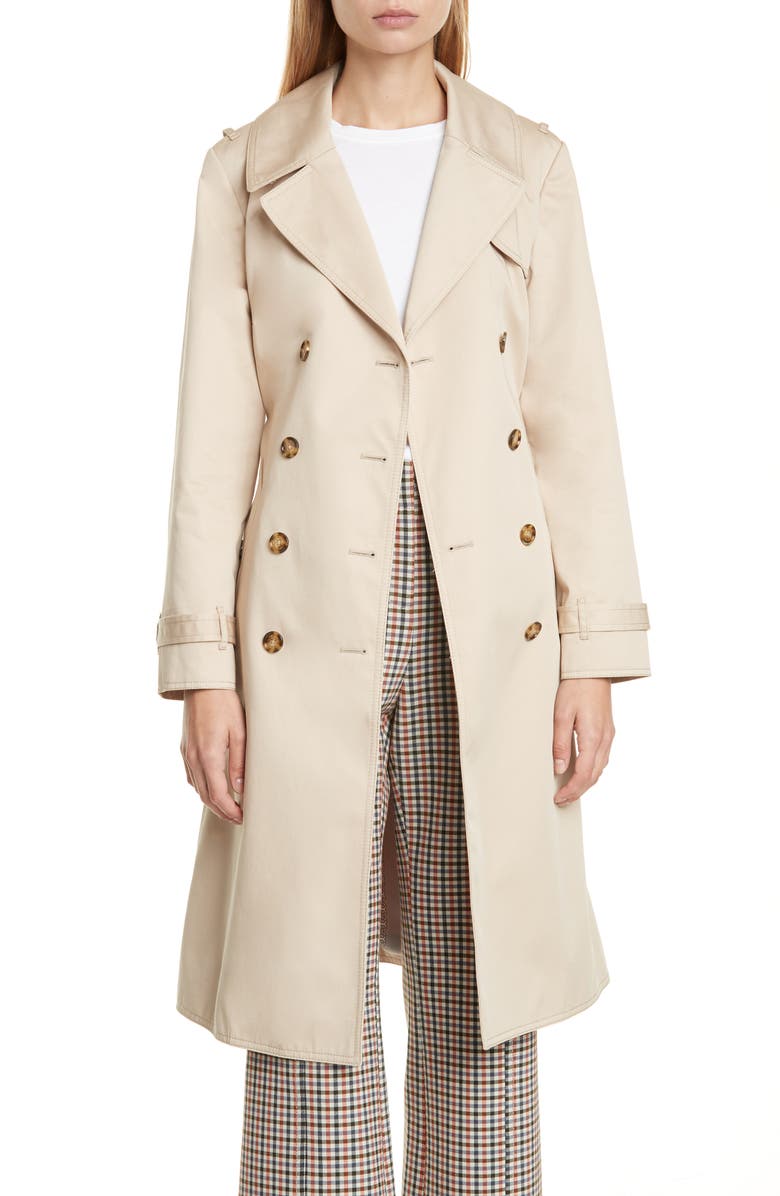 Tory Burch Gemini Trench Coat, Main, color,