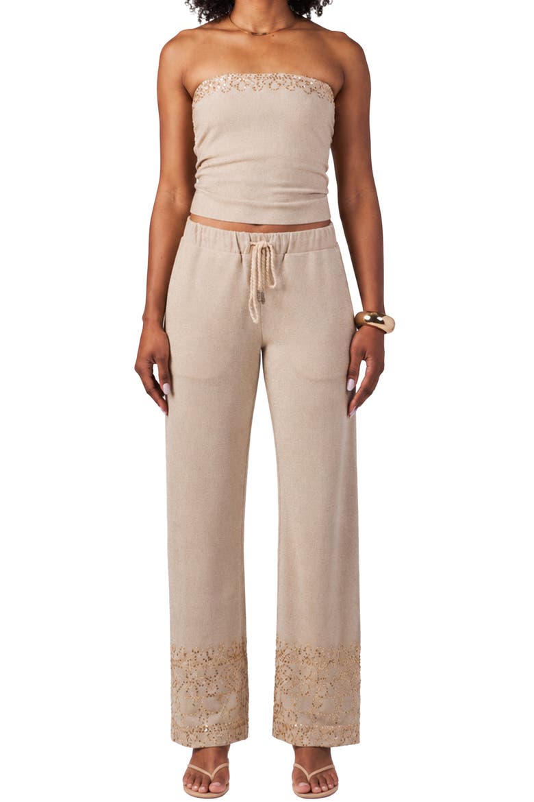 Maia Top, Alternate, color, Beige Shimmer