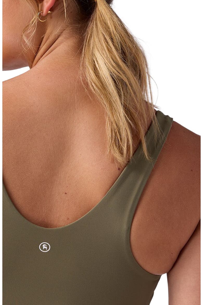 Destination Longline Bra Top - Women's, Alternate, color, Kalamata