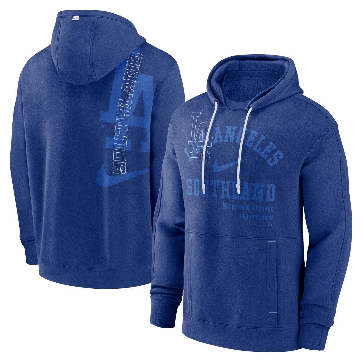 los angeles dodgers nike pre game therma full zip hoodie
