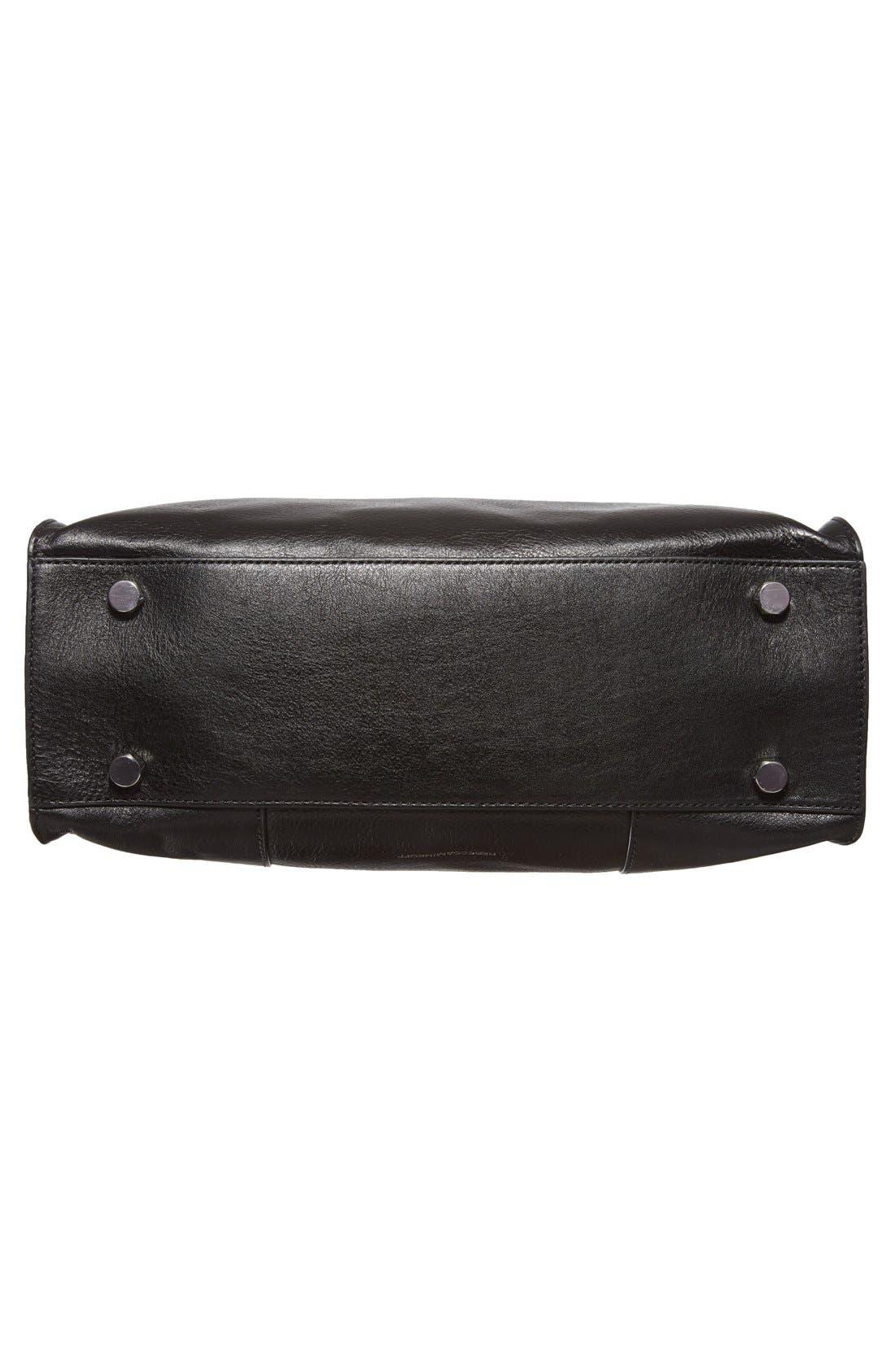'Side Zip Regan' Tote (Nordstrom Exclusive), Alternate, color, BLACK/ SILVER HRDWR