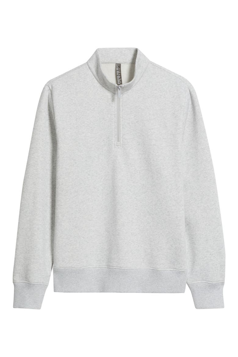 Vital Fleece Quarter Zip Pullover, Alternate, color, GREY FOG HEATHER