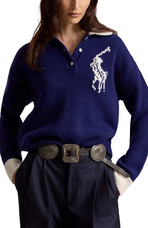 Wool Polo Sweater