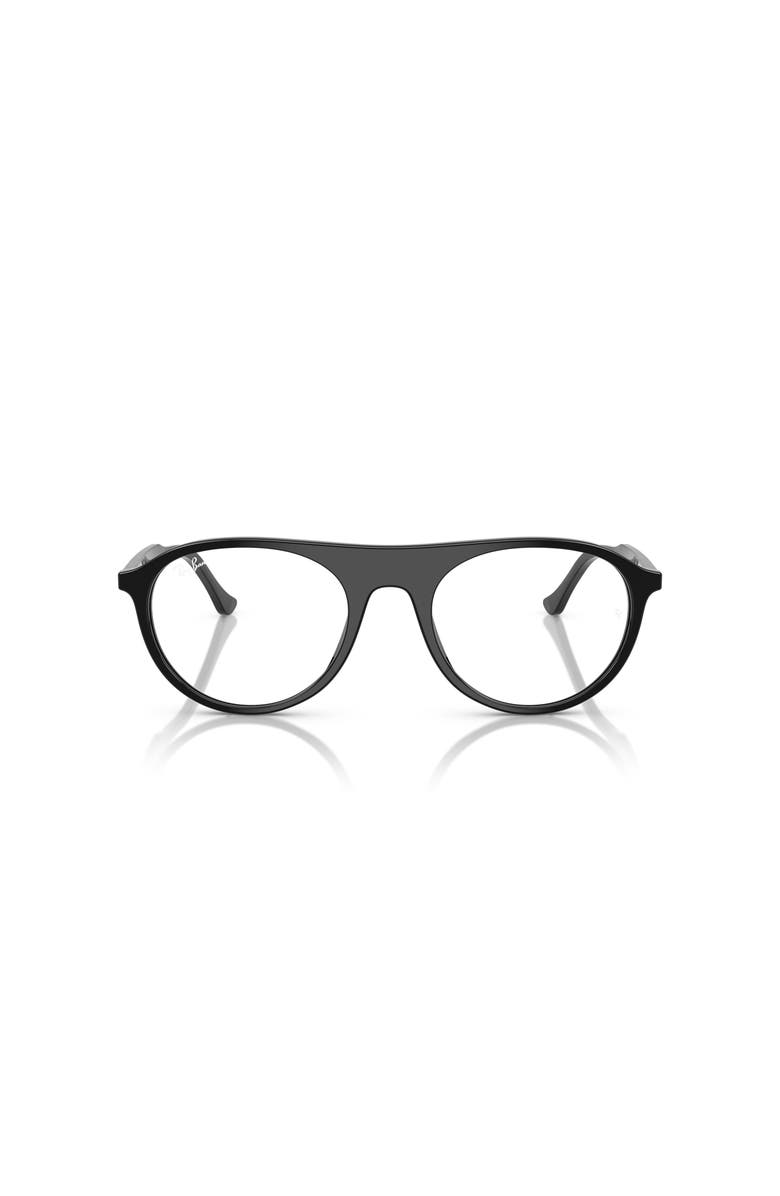 Ray-Ban 51mm Square optical glasses, Alternate, color, Black
