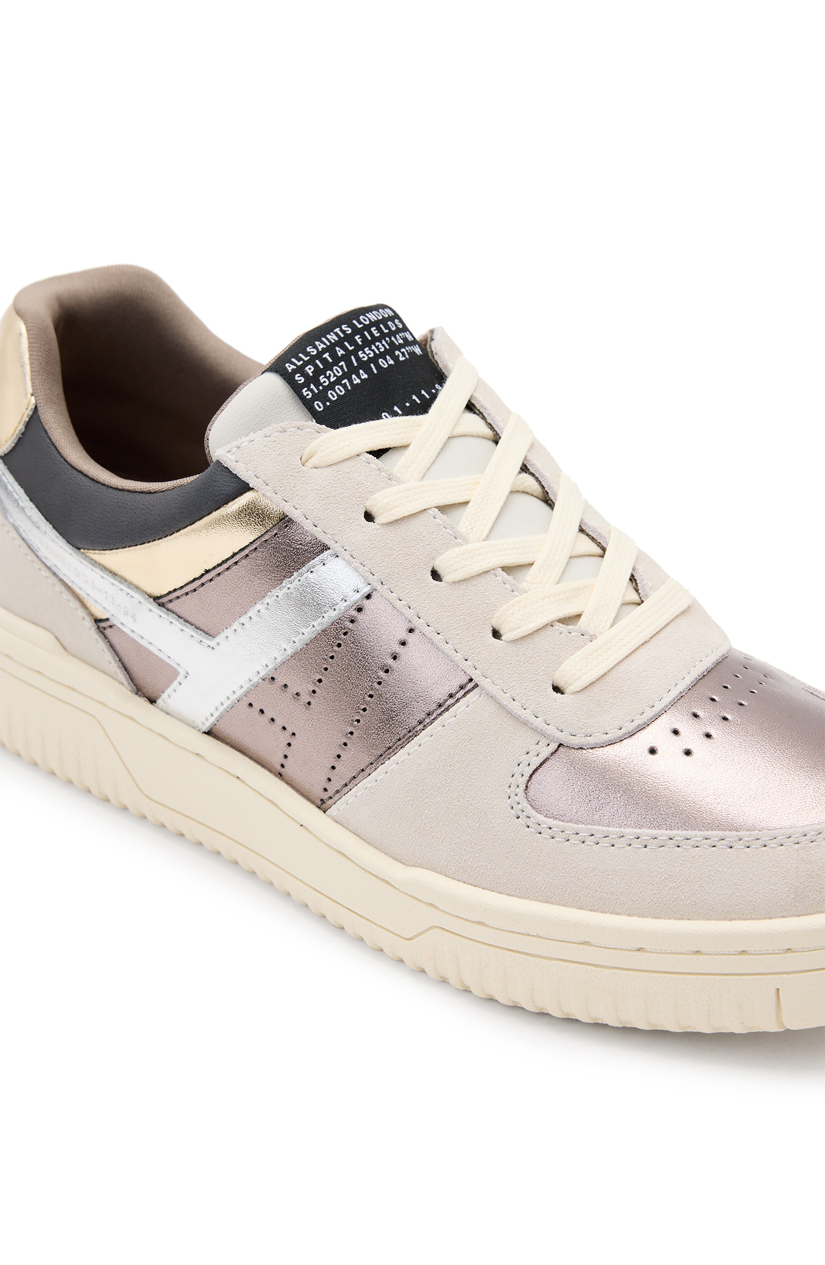 Vix Sneaker, Alternate, color, WHITE/ METALLIC