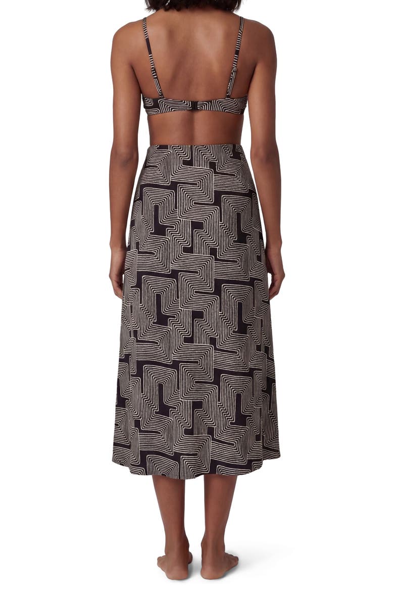 Lords of Harlech Inter Twine Womens Midi Skirt, Alternate, color, Inter Twine Black
