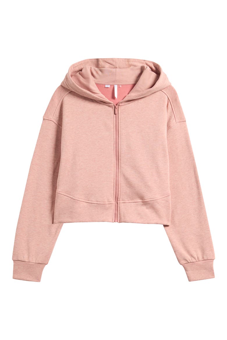 Cloud Fleece Stellar Zip Hoodie, Alternate, color, HEATHER BRICK DUST