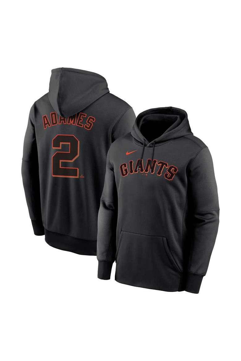 Men's Nike Willy Adames Black San Francisco Giants Name & Number Performance Pullover Hoodie, Main, color, Black
