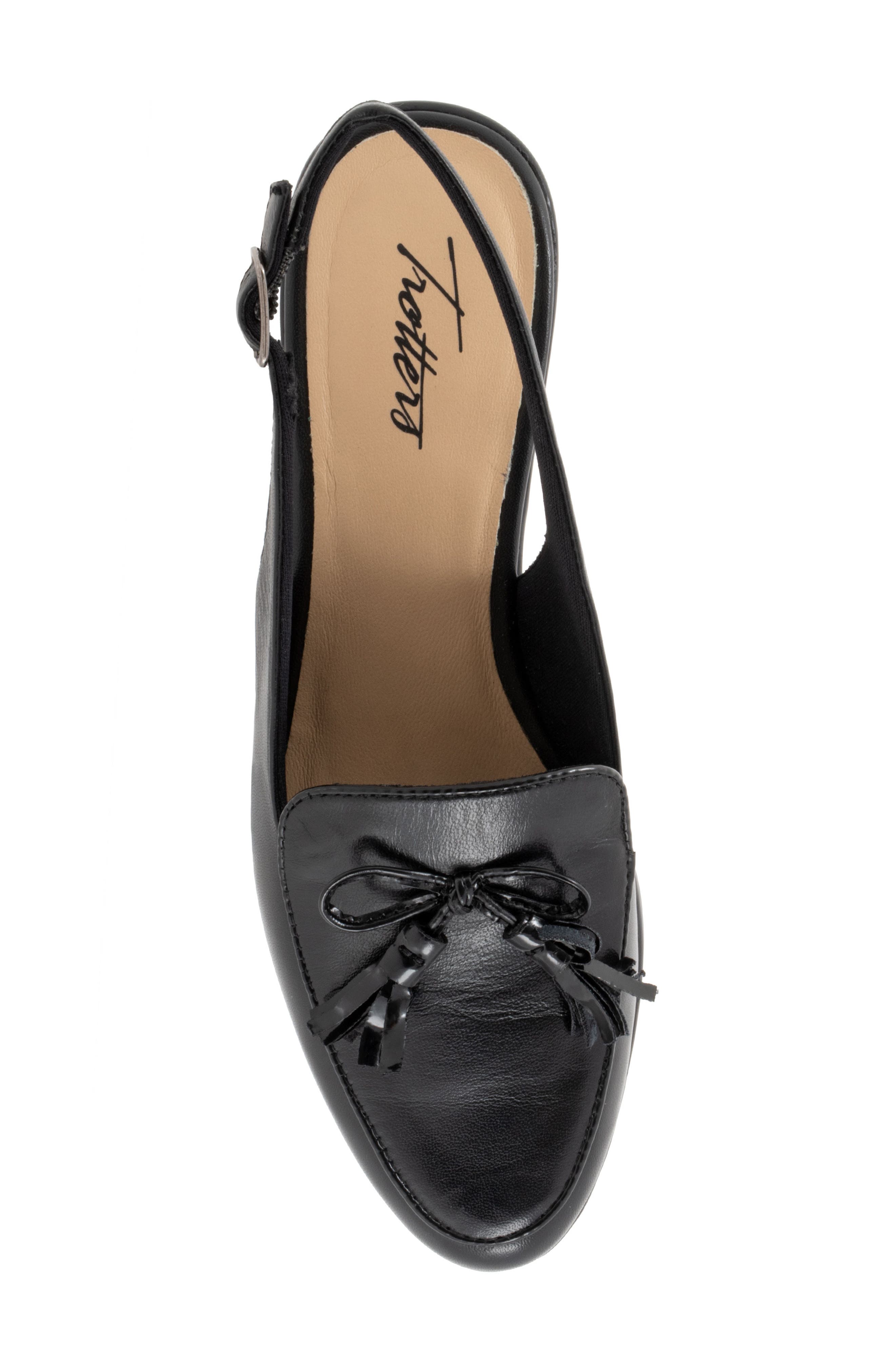 Trotters Lillie Slingback Loafer, Alternate, color, Black