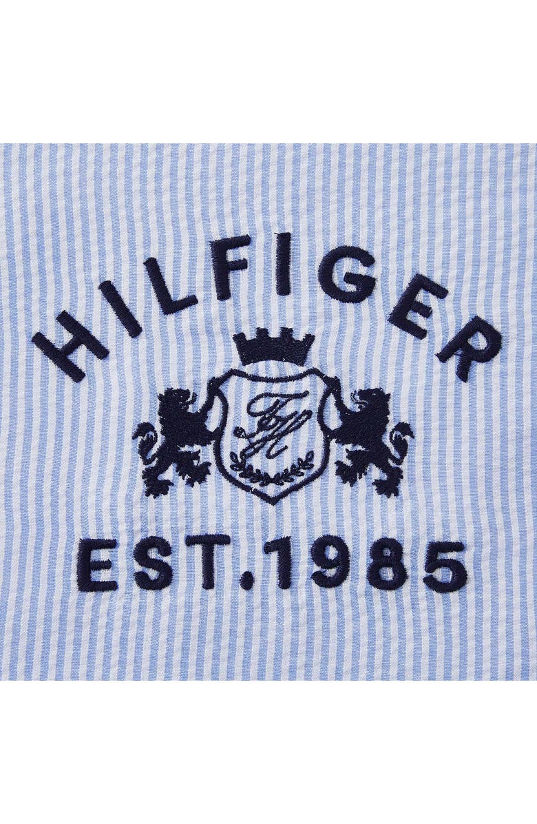Tommy Hilfiger Crest Accent Pillow, Alternate, color, Blue/ White