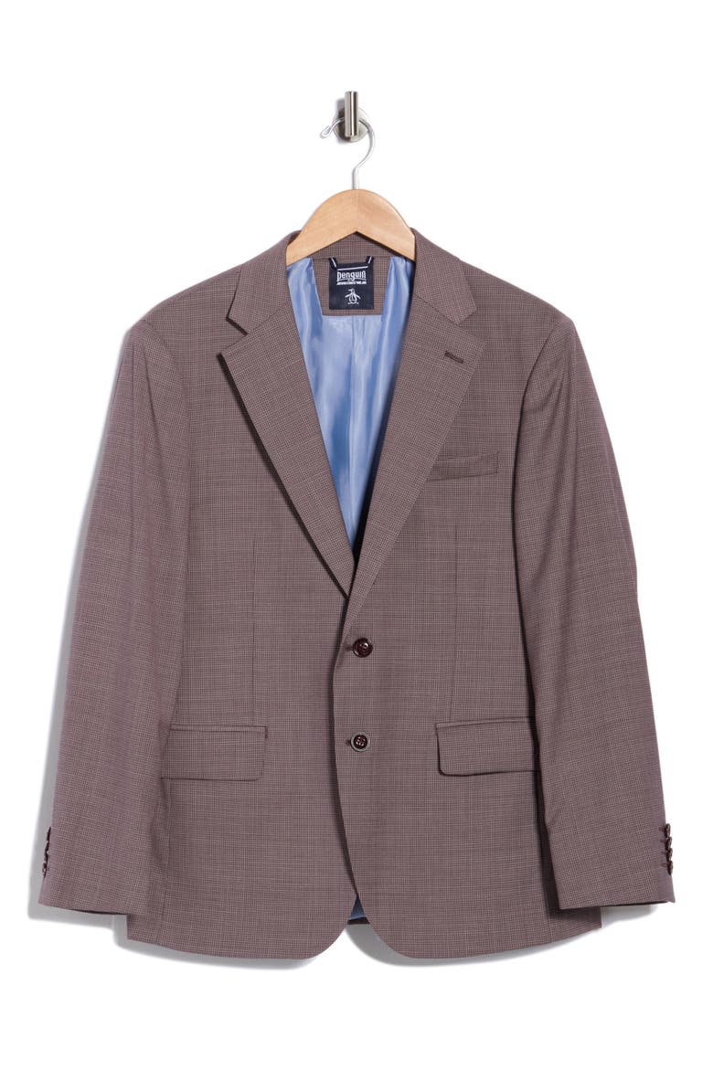 Stretch Wool Blend Suit Jacket, Alternate, color, MAUVE