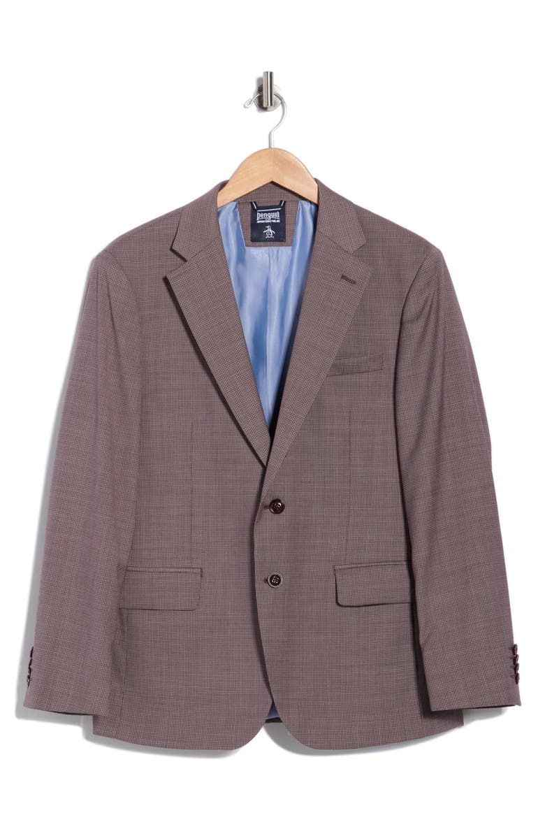 Original Penguin Stretch Wool Blend Suit Jacket, Main, color, Mauve