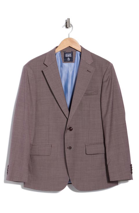 Stretch Wool Blend Suit Jacket