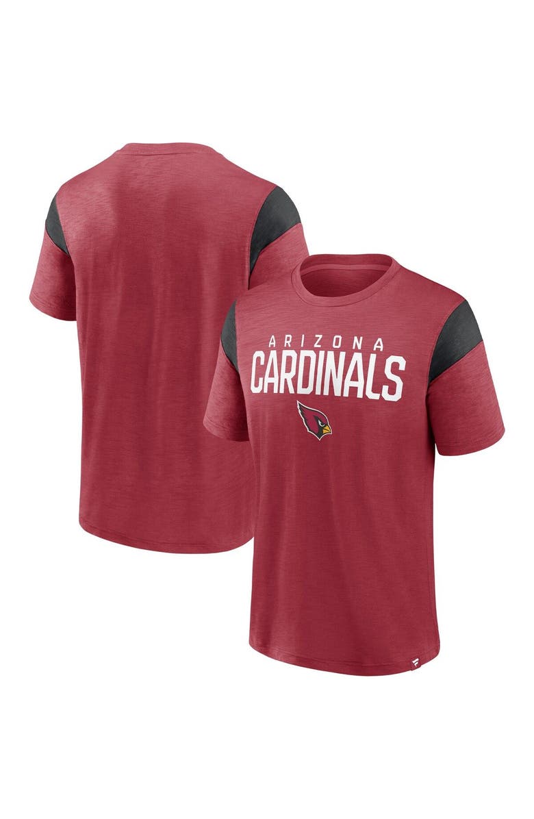 FANATICS Men's Fanatics Branded Cardinal/Black Arizona Cardinals Home Stretch Team T-Shirt, Main, color, Cardinal