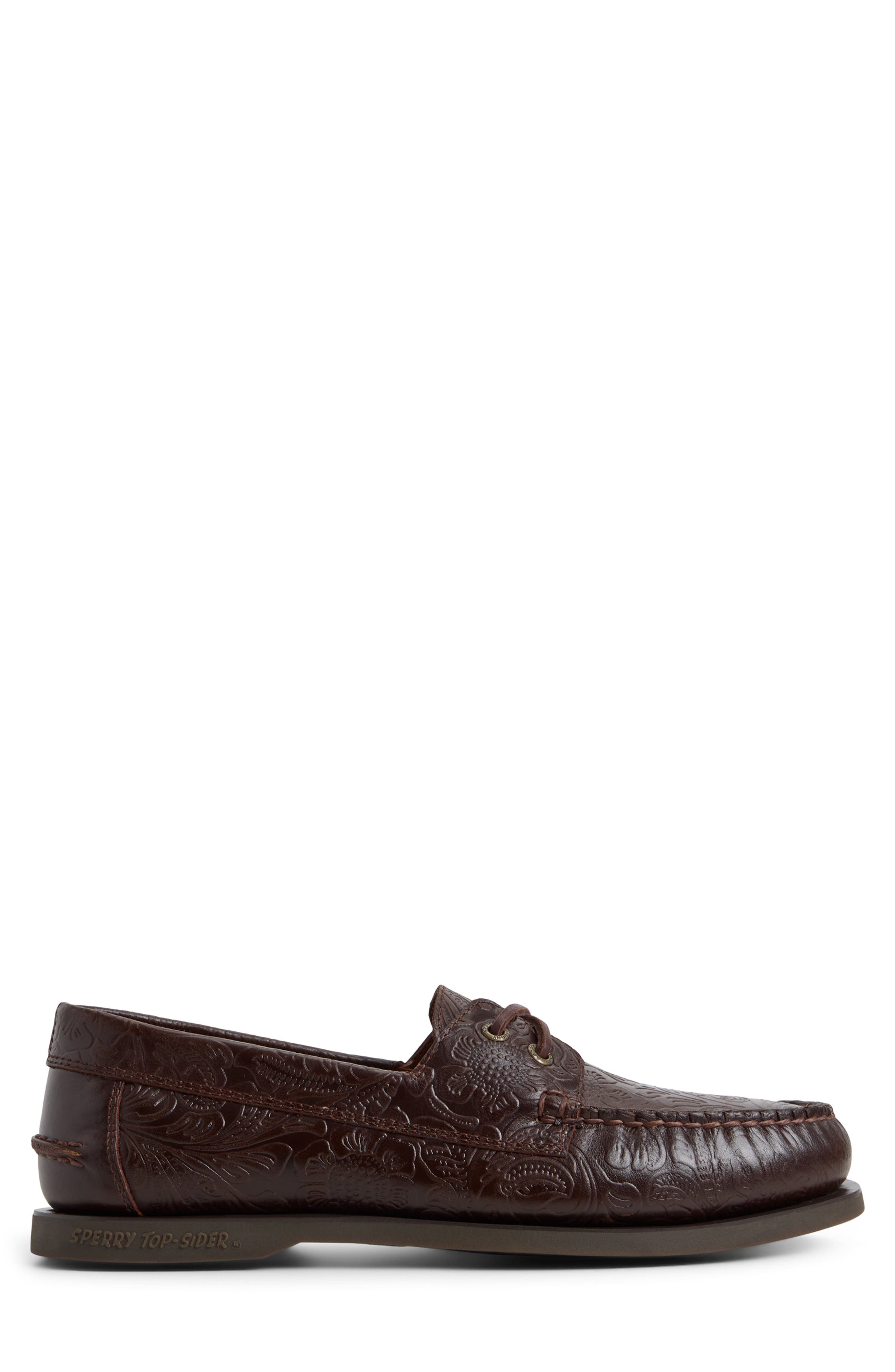 Sperry Lou Boat Shoe, Alternate, color, Dark Brown