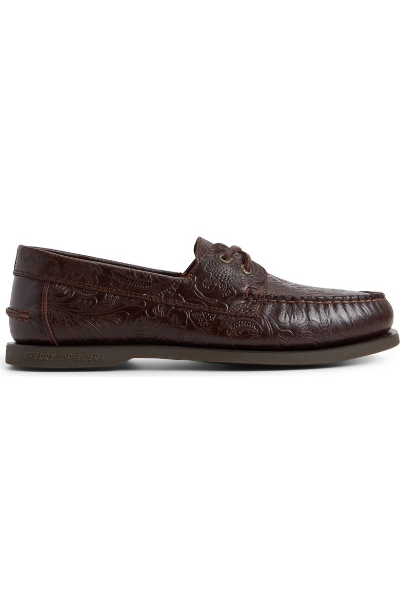 Sperry Lou Boat Shoe, Alternate, color, Dark Brown
