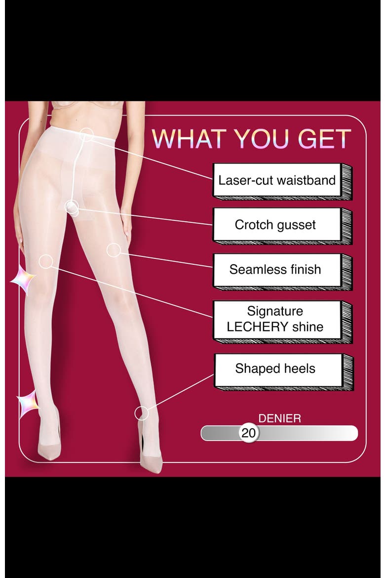 3-Pack ​Glossy Colored Fashion ​Sheer Tights for Women, Alternate, color, White