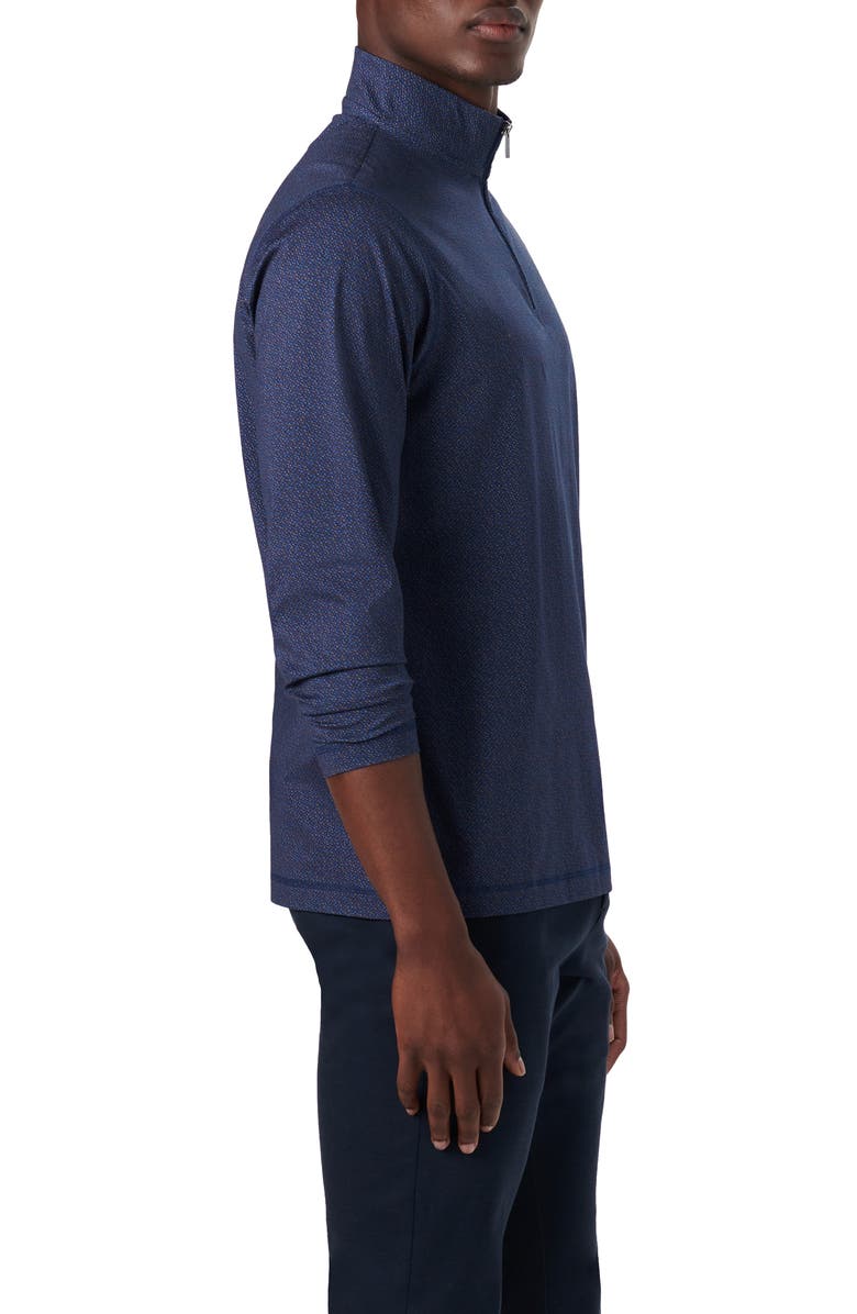 Bugatchi OoohCotton<sup>®</sup> Quarter Zip Pullover, Alternate, color,