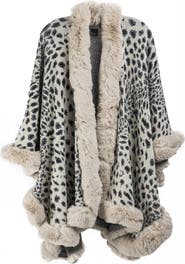 SAACHI Faux Fur Cheetah Topper