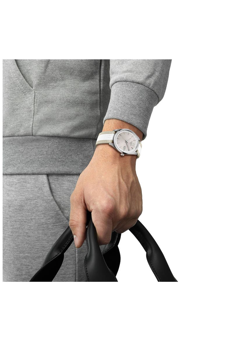 PR 100 Cycling Webbing Strap Watch, 40mm, Alternate, color, GREY