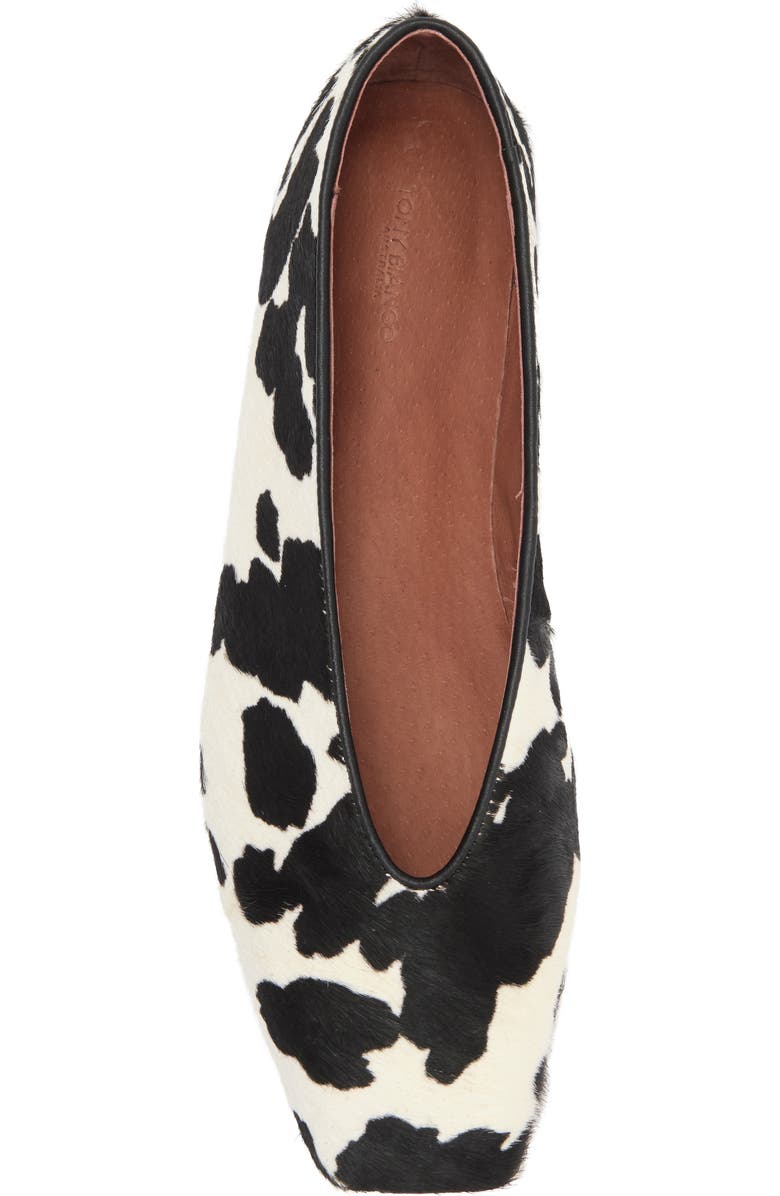 Tony Bianco Bayley Genuine Calf Hair Ballet Flat, Alternate, color, Black/ White Pony