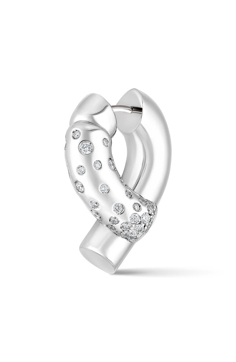 TABAYER Oera Pavé Diamond Earrings, Main, color, White Gold