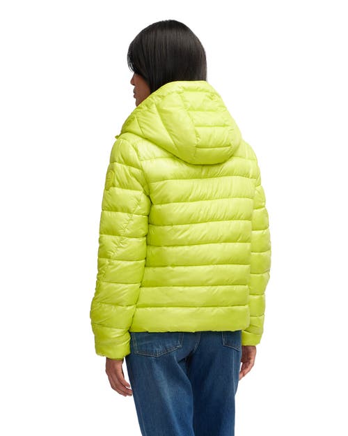 Pajar Kateri Light Weight Boxy Puffer In Neo Green