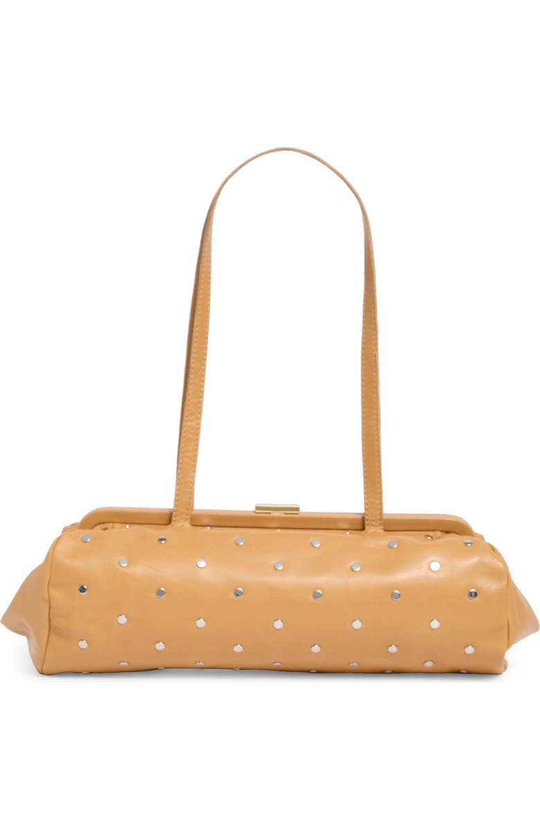Clare V. Yvette Stud Leather Shoulder Bag, Alternate, color,