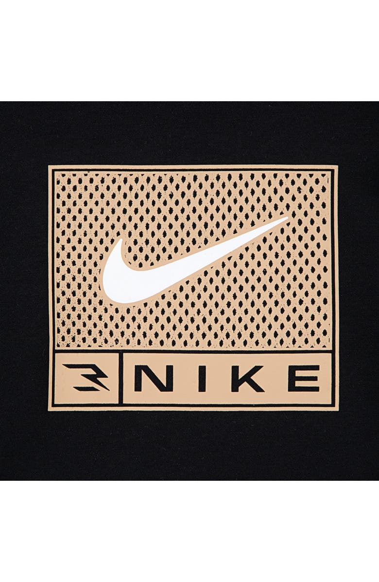 3 Brand Kids' Logo Hoodie, Alternate, color, Black