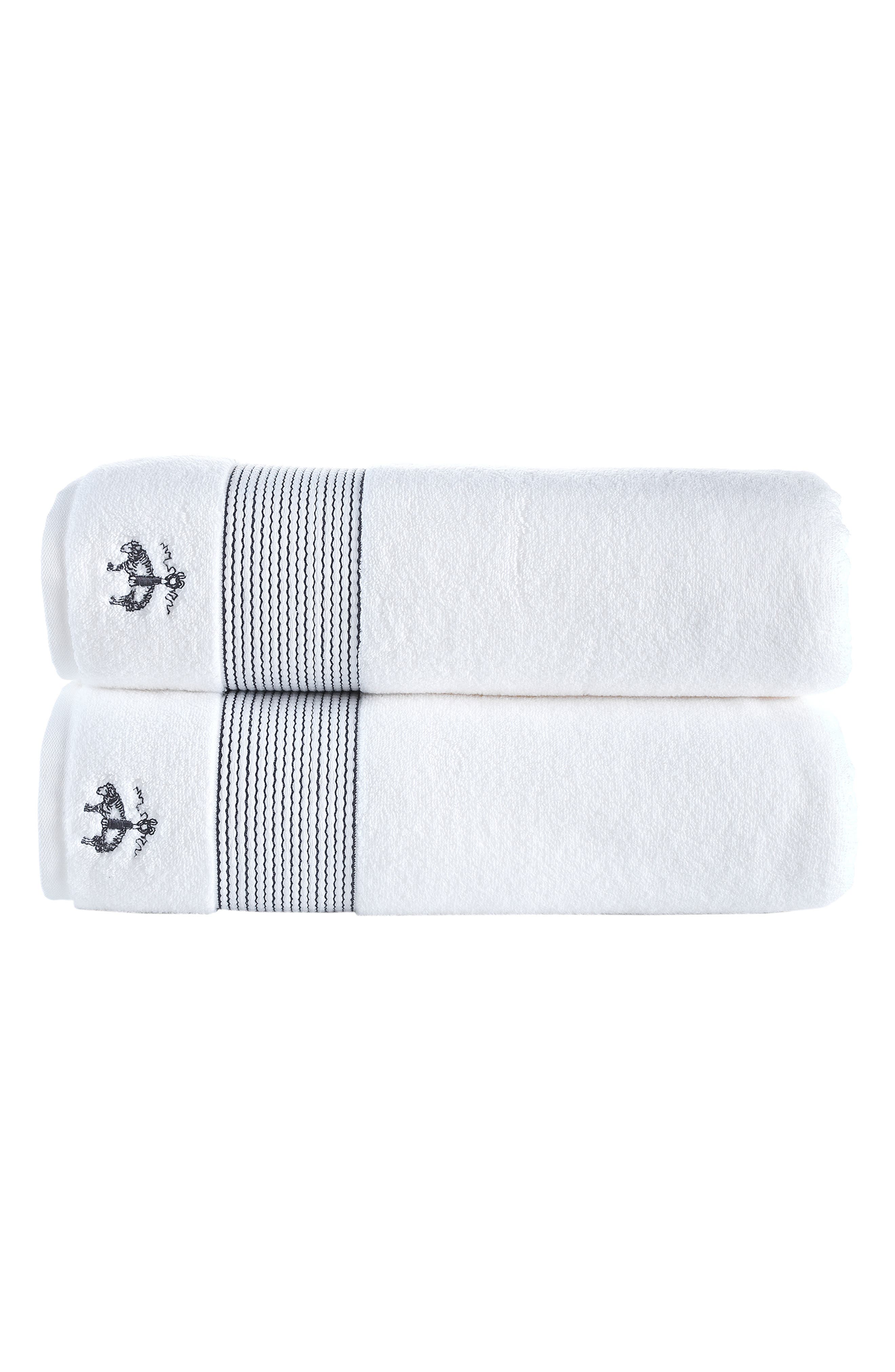 Brooks Brothers 2-Piece Robe Stripe Towel Set