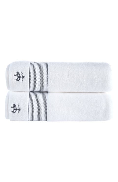 2-Piece Robe Stripe Towel Set