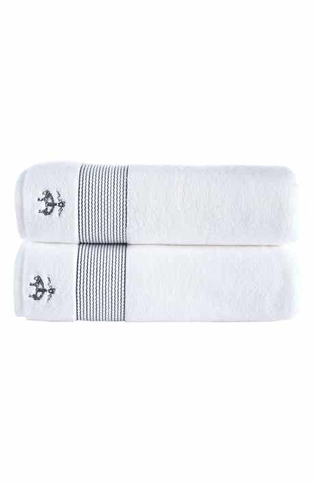 Brooks Brothers 2-Piece Robe Stripe Towel Set