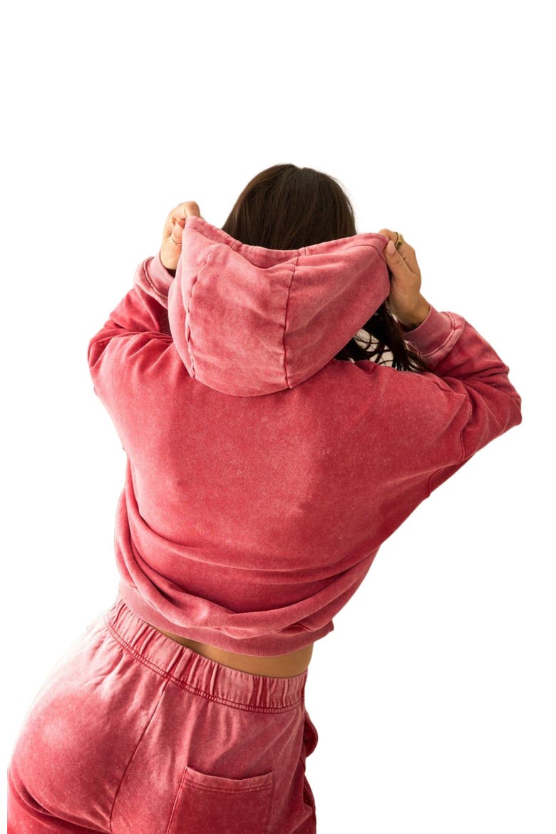 Homebody Women's Hoodie, Alternate, color, Hot Pepper Washed