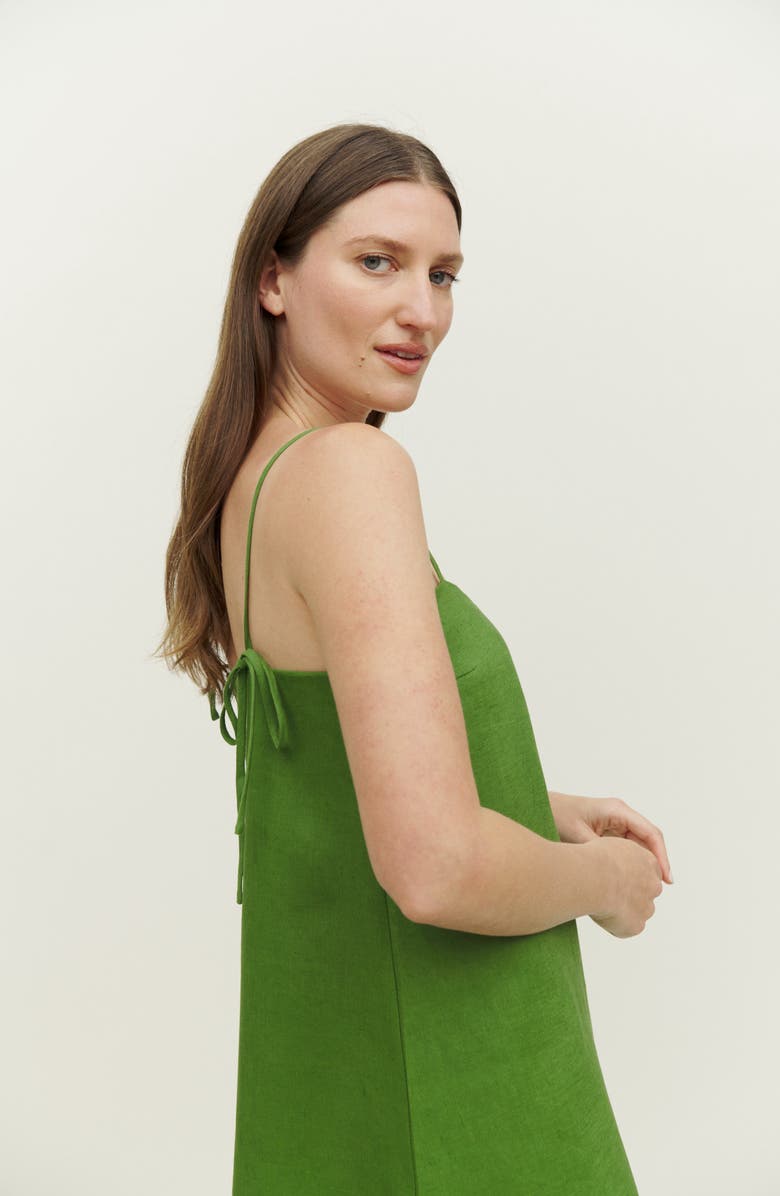 Reformation Aubree Linen Minidress, Alternate, color, 