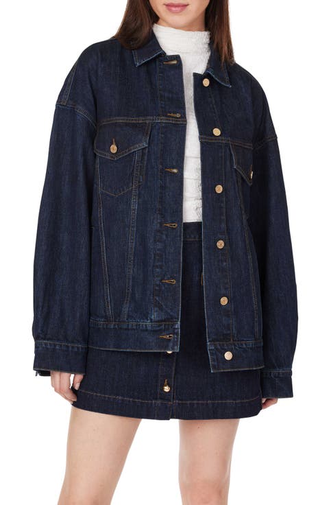 Boyfriend Denim Trucker Jacket (Rinse)