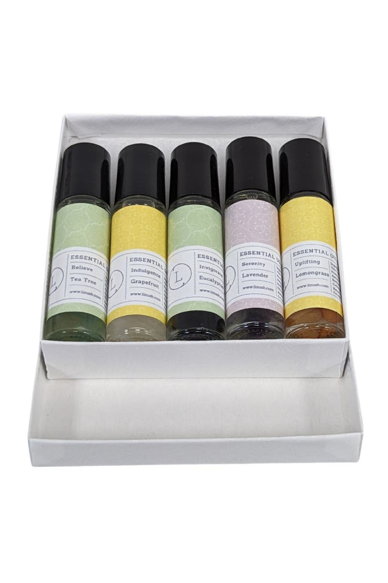 Essential Oils Roll-On with Crystals Set, Alternate, color, None