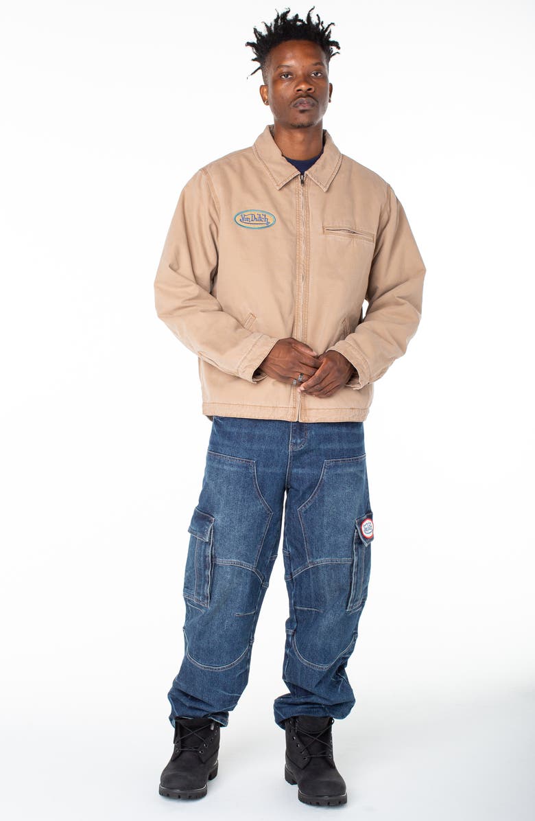 Von Dutch East Lined Quilted Worker Jacket, Alternate, color, Soft Edge