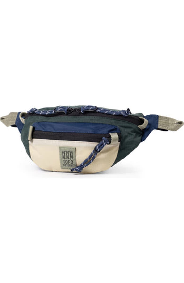 Topo Designs Mountain Waist Pack, Alternate, color, Forest/Bone White