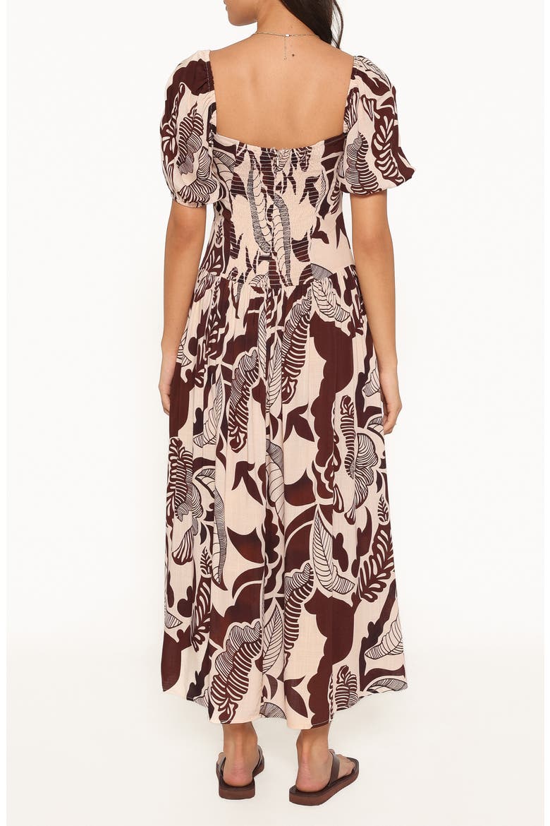 Kepner Maxi Dress, Alternate, color, BROWN FLORAL
