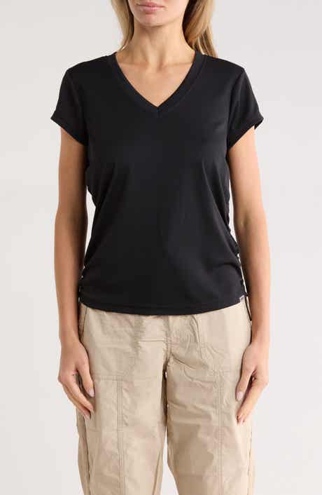DKNY Ruched Tech T-Shirt