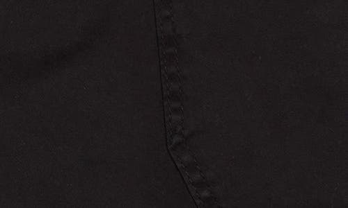 Frame Utility Stretch Cotton Miniskirt In Black