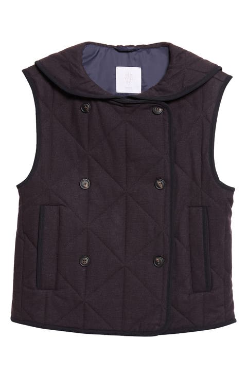 Quilted Wool & Cashmere Vest