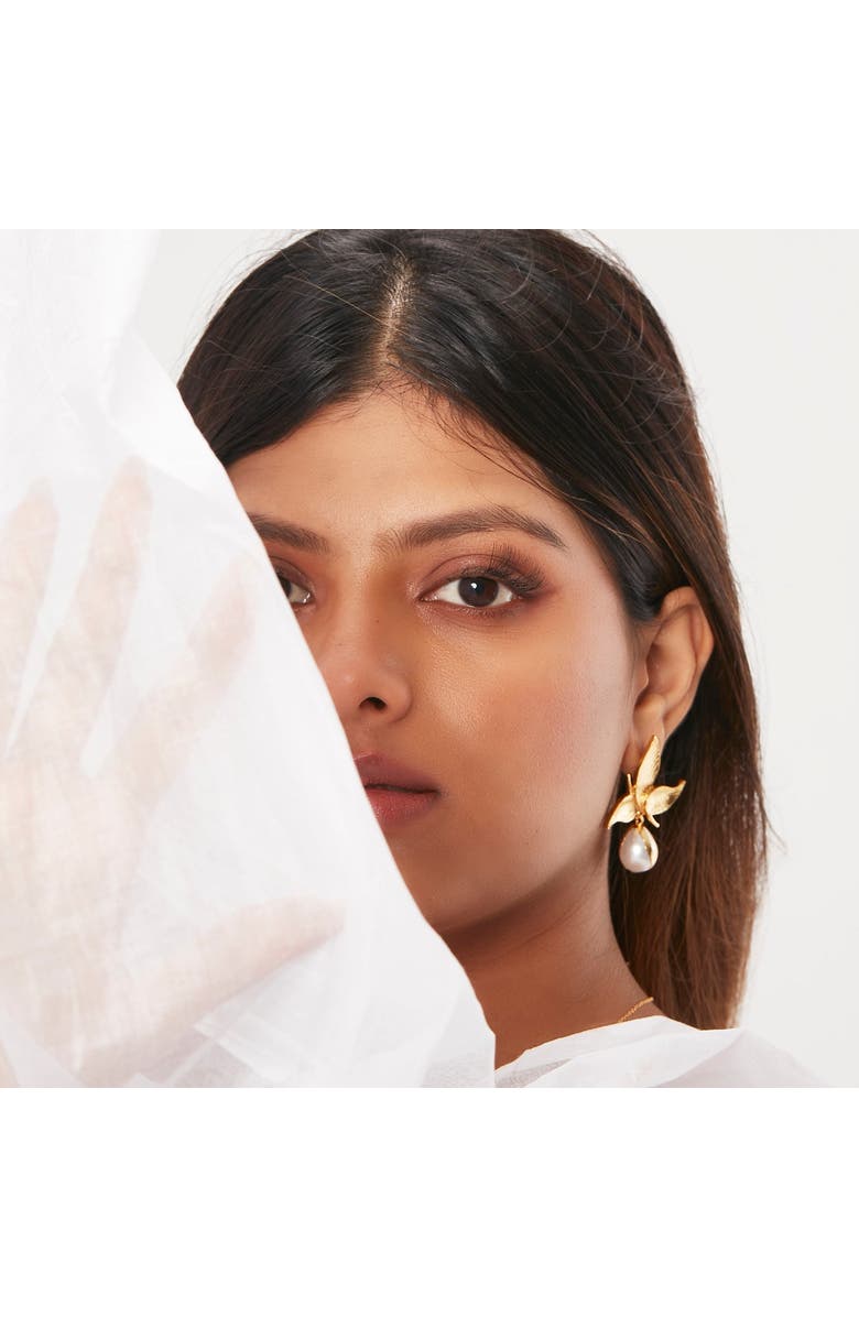 Dhwani Bansal ZOONI EARRINGS, Alternate, color, Gold Plated