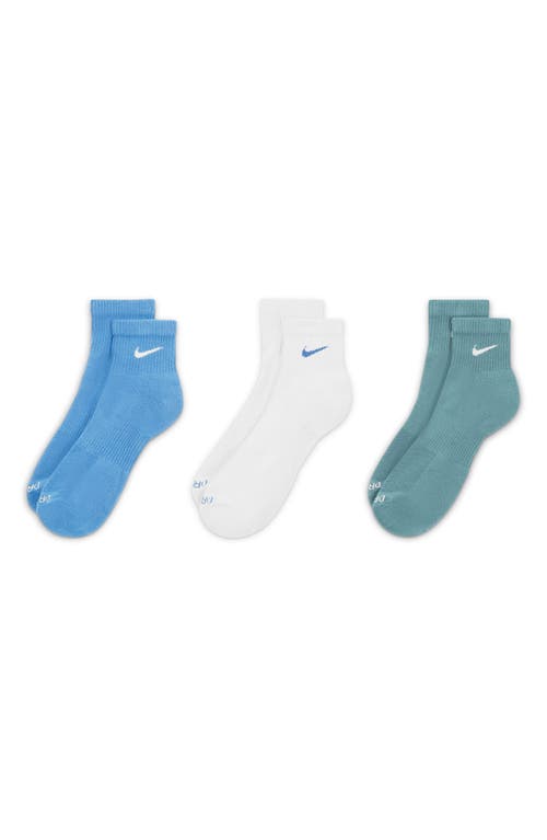 Nike Dri-fit Everyday Plus 3-pack Cushioned Training Ankle Socks